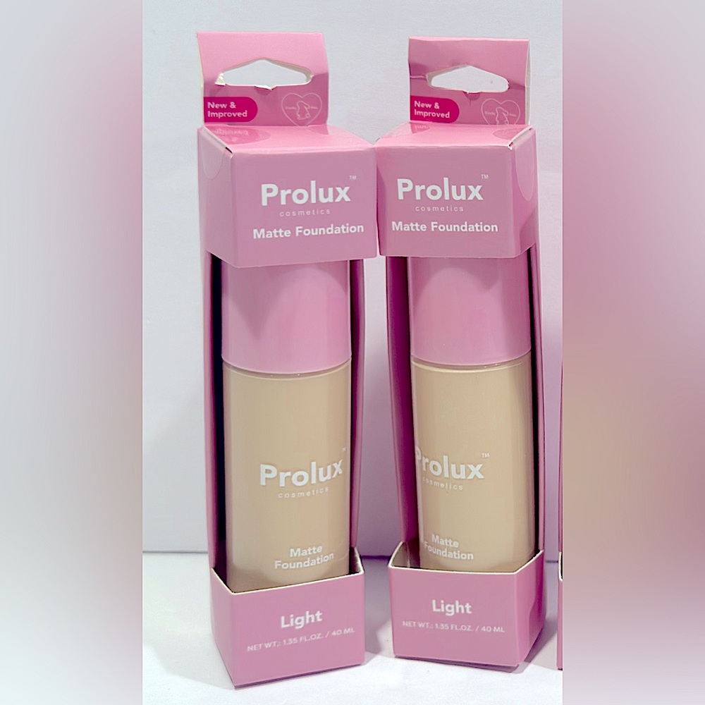 2x Prolux Cosmetics Matte Foundation - Light